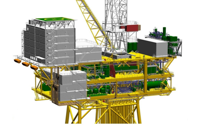 Offshore oil production platform